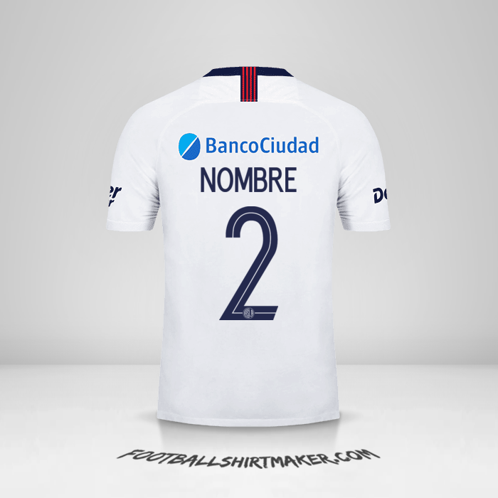 Jersey San Lorenzo Libertadores 2019 Visita -  nombre - 2