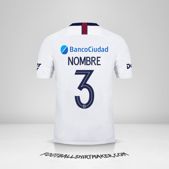 Camiseta San Lorenzo Libertadores 2019 Visita -  nombre - 3