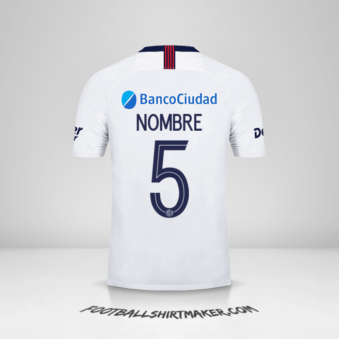 Jersey San Lorenzo Libertadores 2019 Visita -  nombre - 5