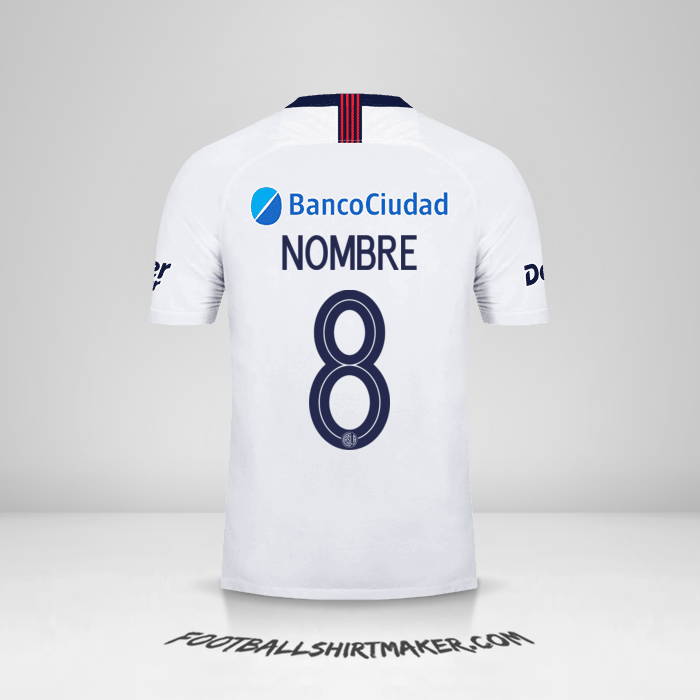 Camiseta San Lorenzo Libertadores 2019 Visita -  nombre - 8