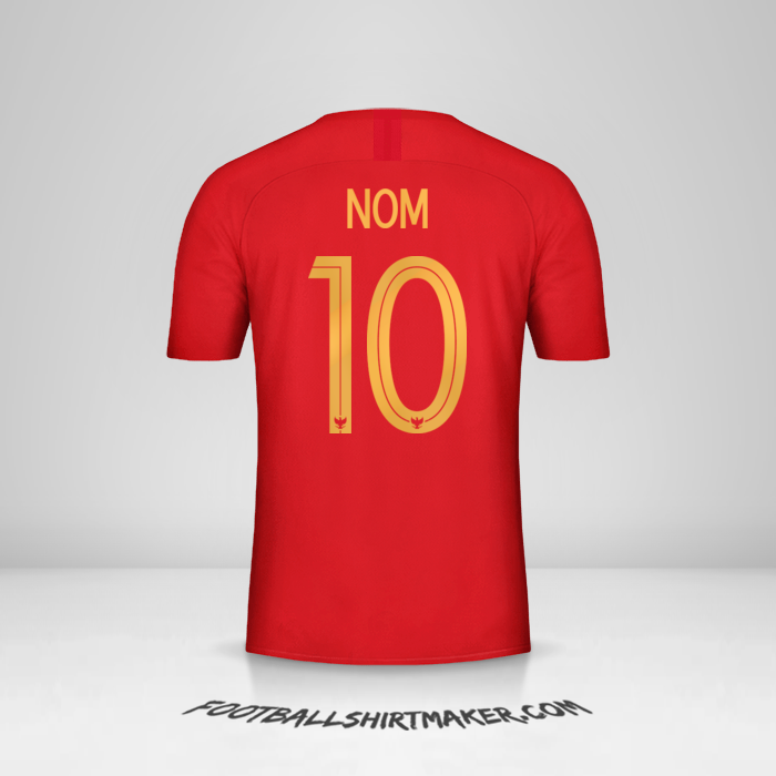 Maillot Indonésie 2018 -  nom - 10