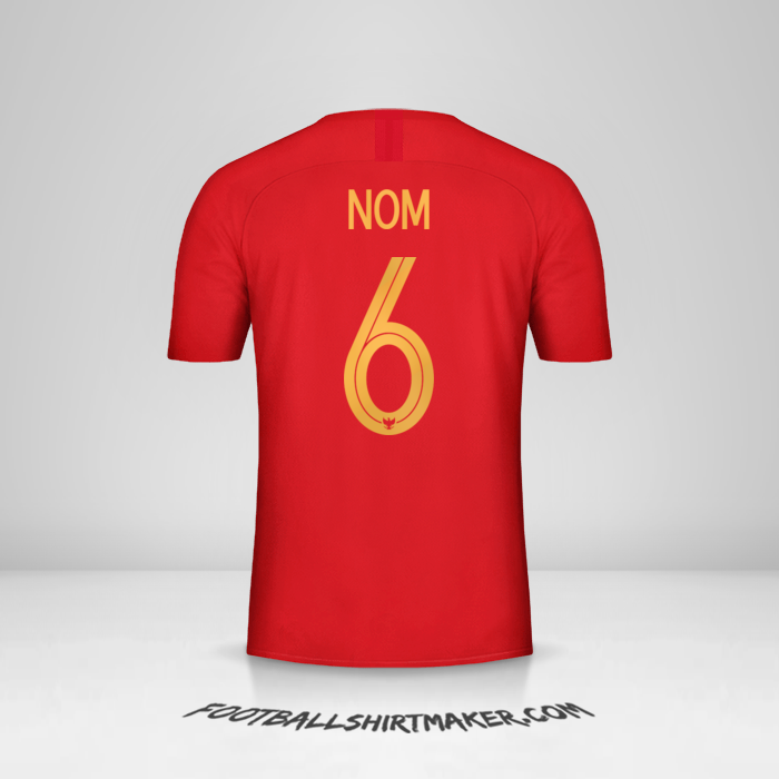 Maillot Indonésie 2018 -  nom - 6