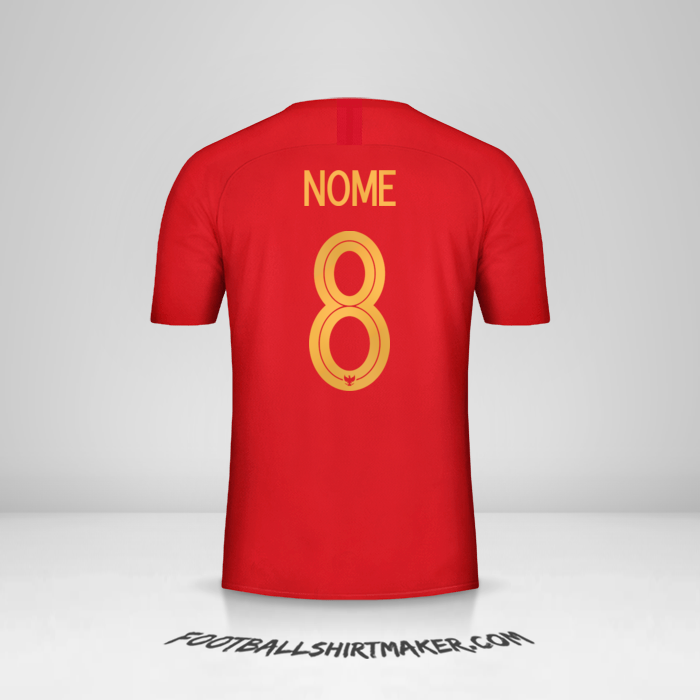 Camisola Indonésia 2018 -  nome - 8