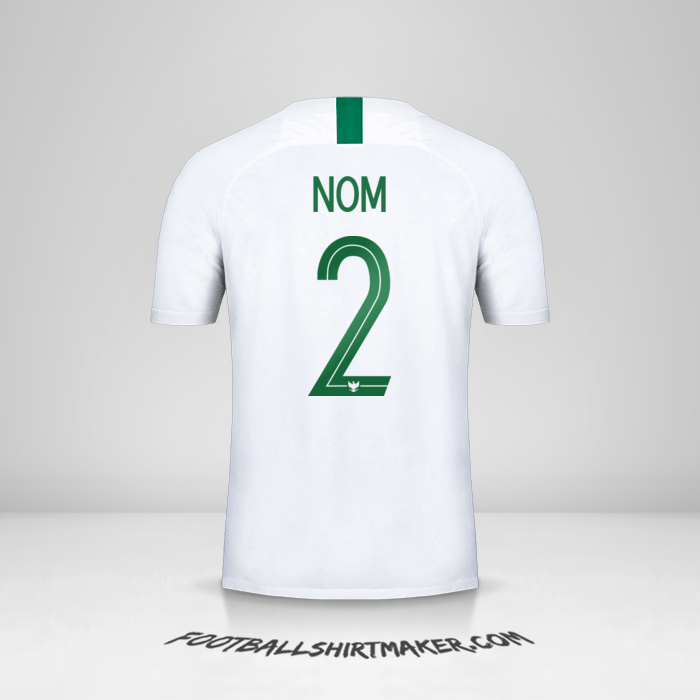 Maillot Indonésie 2018 Extérieur -  nom - 2