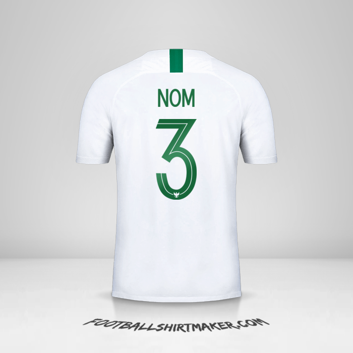 Maillot Indonésie 2018 Extérieur -  nom - 3