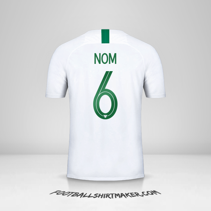 Maillot Indonésie 2018 Extérieur -  nom - 6
