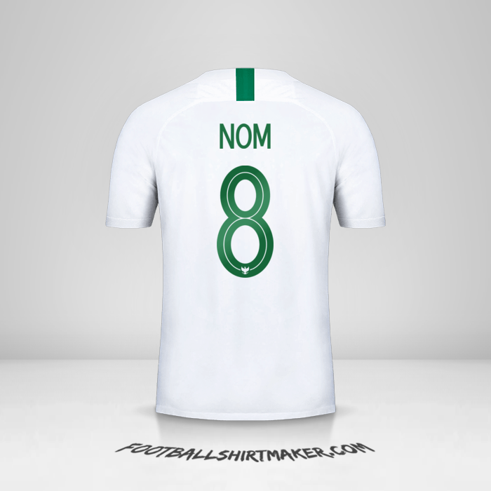 Maillot Indonésie 2018 Extérieur -  nom - 8