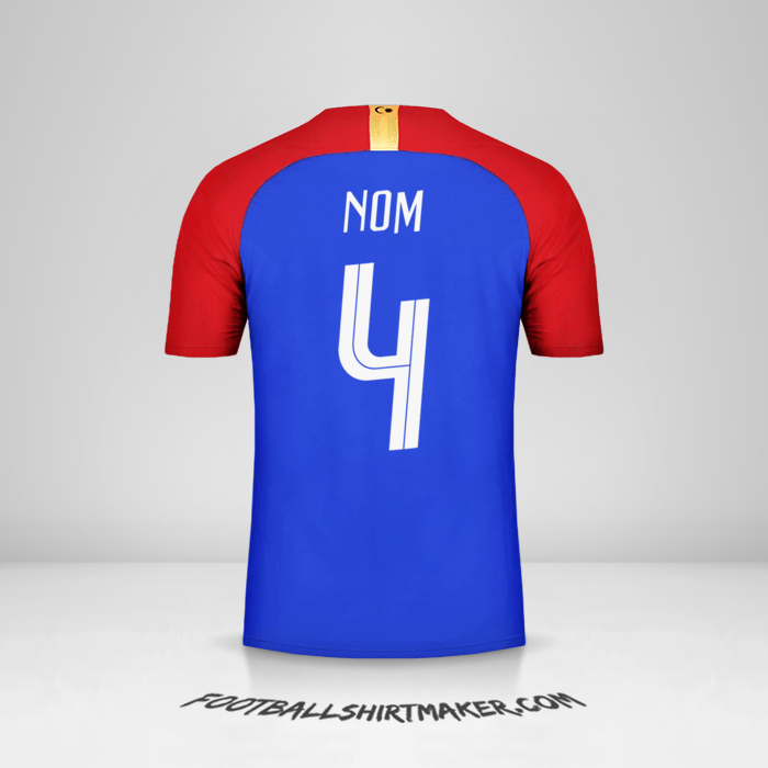 Maillot Malaisie 2018 Extérieur -  nom - 4