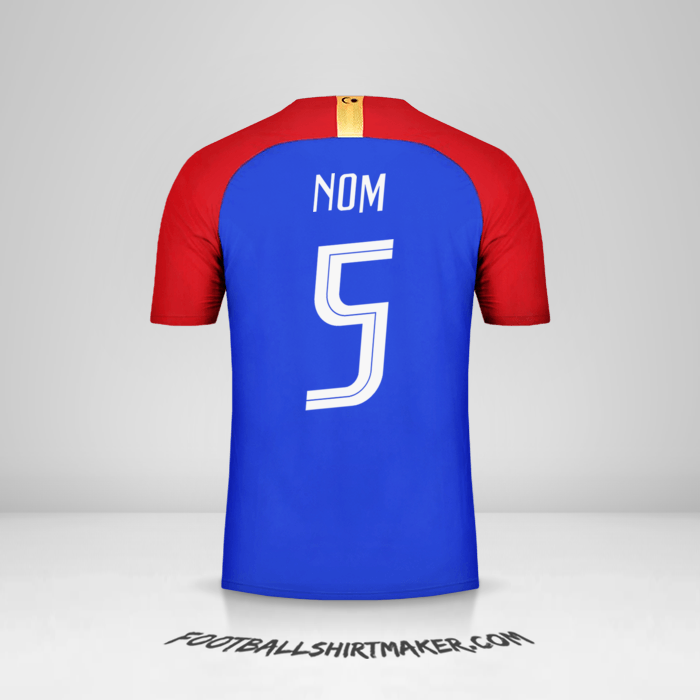 Maillot Malaisie 2018 Extérieur -  nom - 5