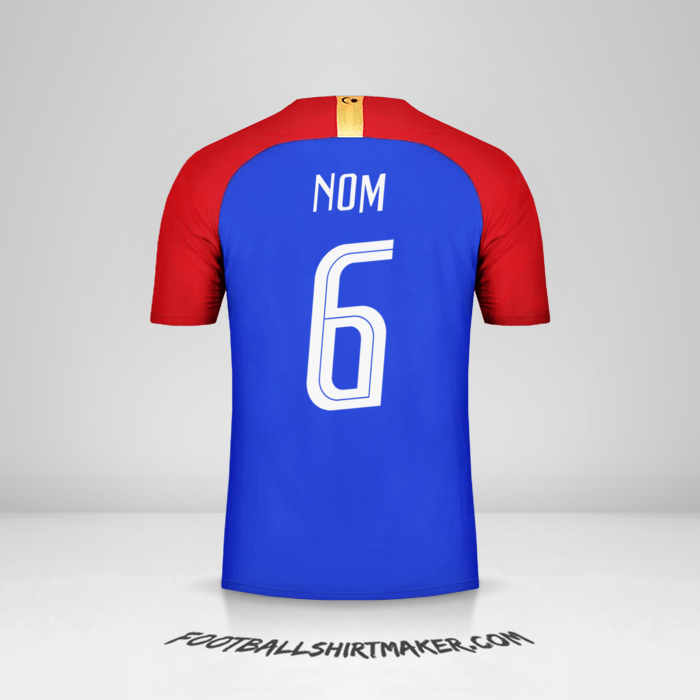 Maillot Malaisie 2018 Extérieur -  nom - 6