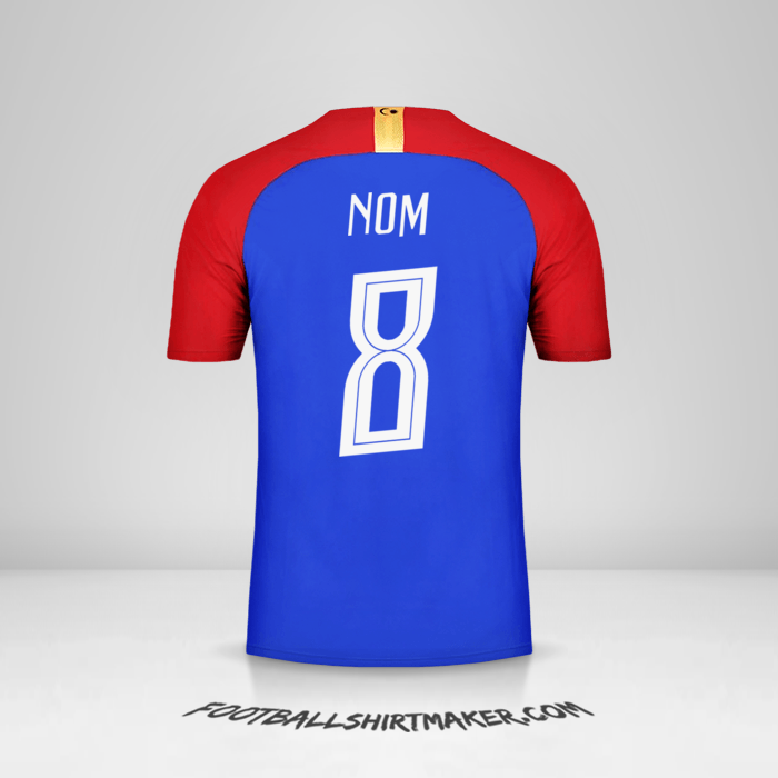 Maillot Malaisie 2018 Extérieur -  nom - 8