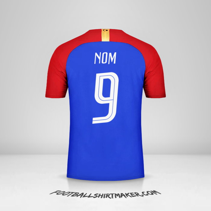 Maillot Malaisie 2018 Extérieur -  nom - 9