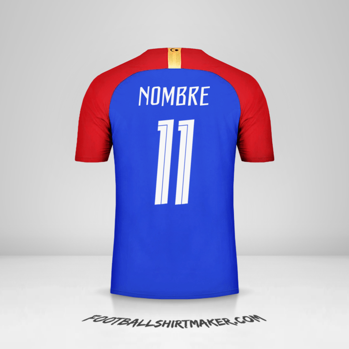 Jersey Malasia 2018 Visita -  nombre - 11