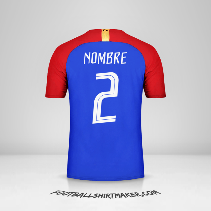 Jersey Malasia 2018 Visita -  nombre - 2