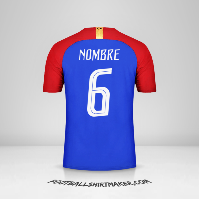 Camiseta Malasia 2018 Visita -  nombre - 6