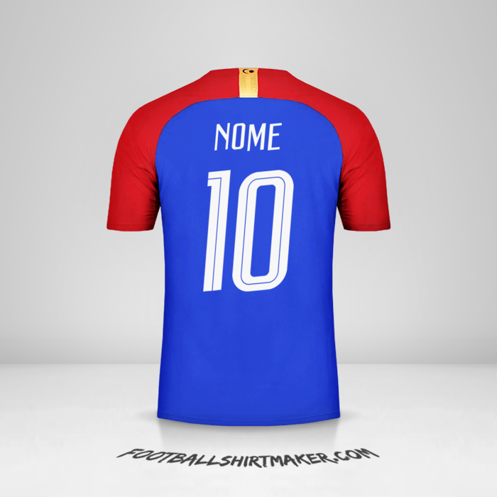 Camisa Malásia 2018 Alternativa -  nome - 10