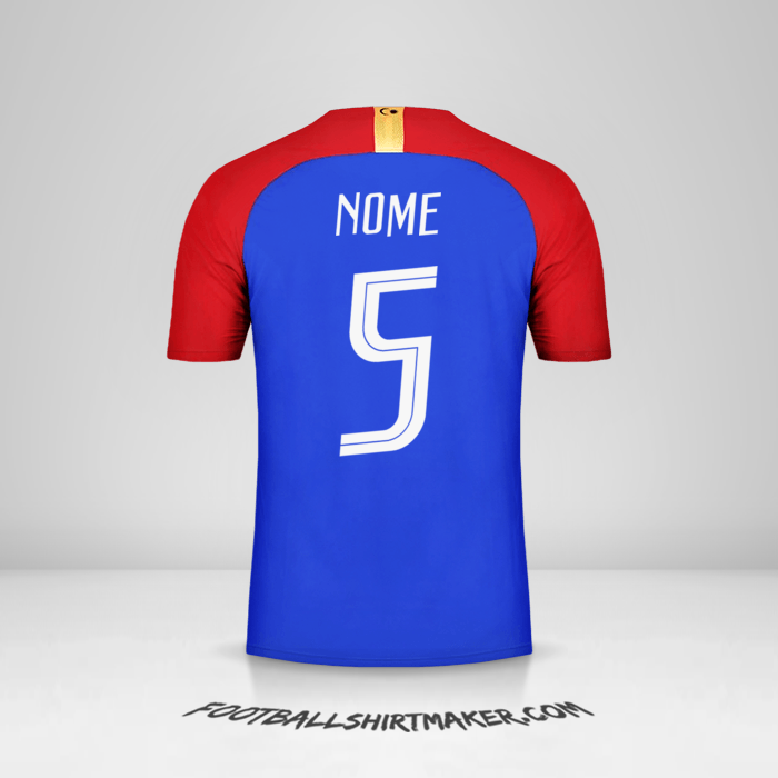 Camisa Malásia 2018 Alternativa -  nome - 5