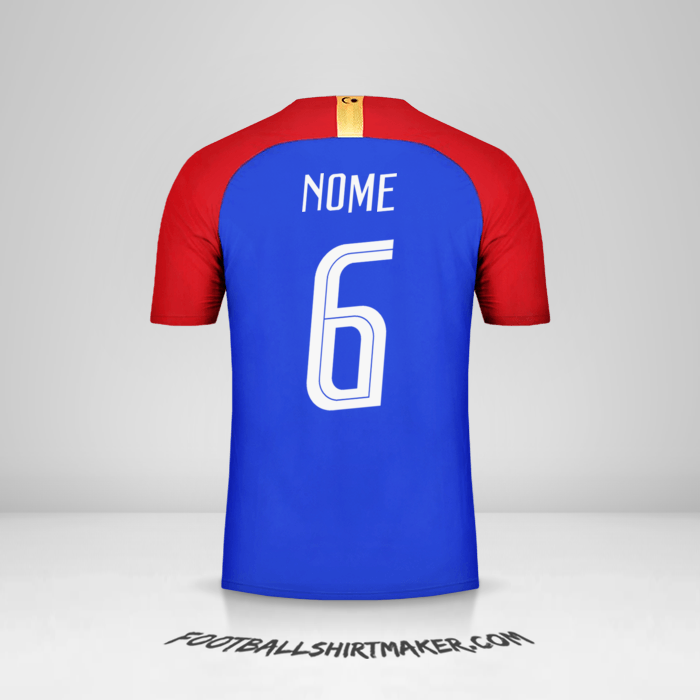 Camisa Malásia 2018 Alternativa -  nome - 6