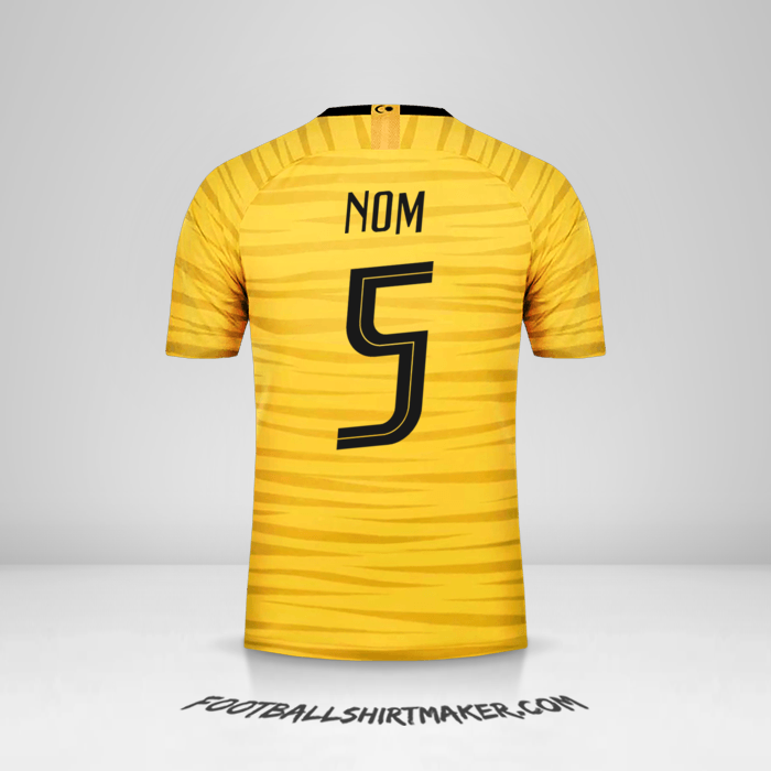 Maillot Malaisie 2018 -  nom - 5