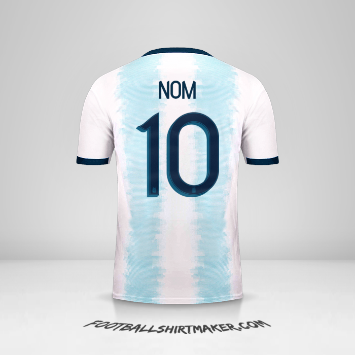Maillot Argentine 2019/20 -  nom - 10
