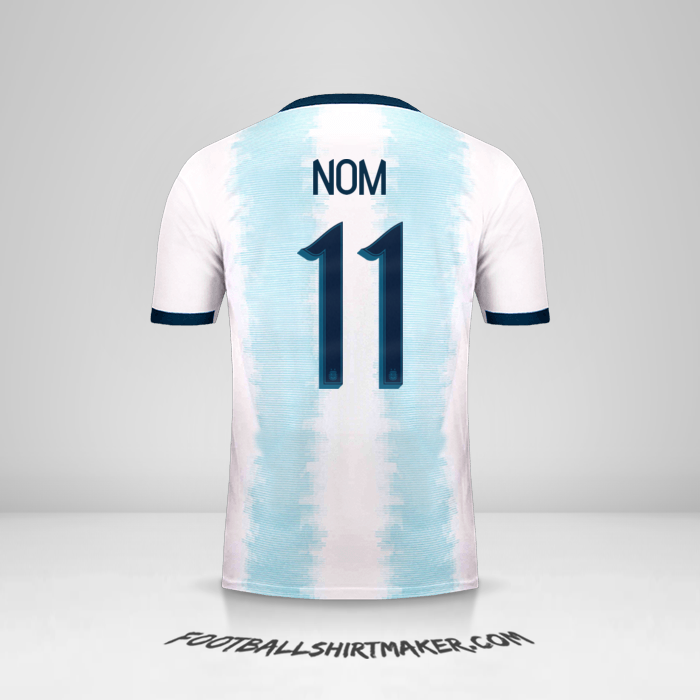 Maillot Argentine 2019/20 -  nom - 11