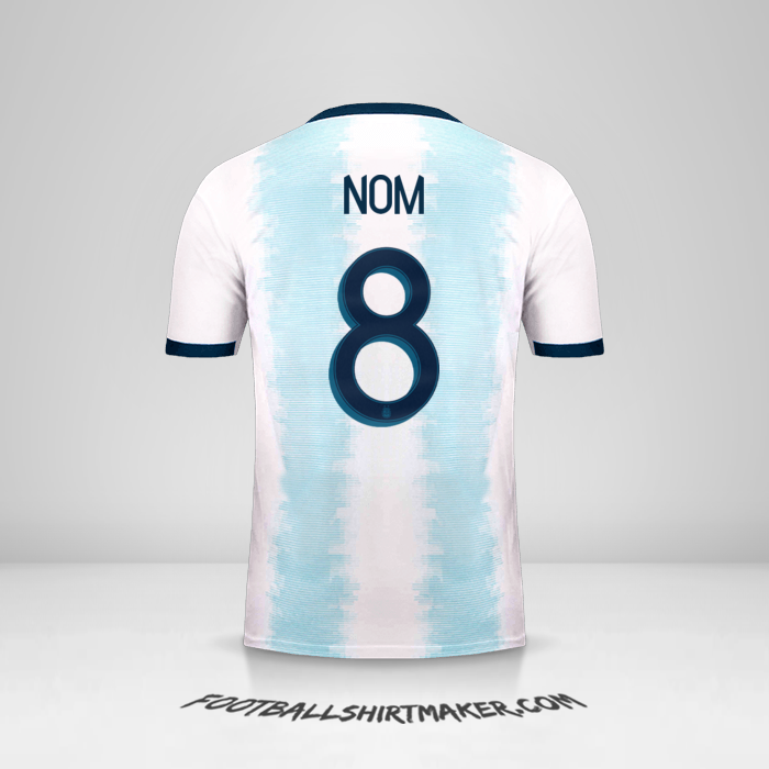 Maillot Argentine 2019/20 -  nom - 8