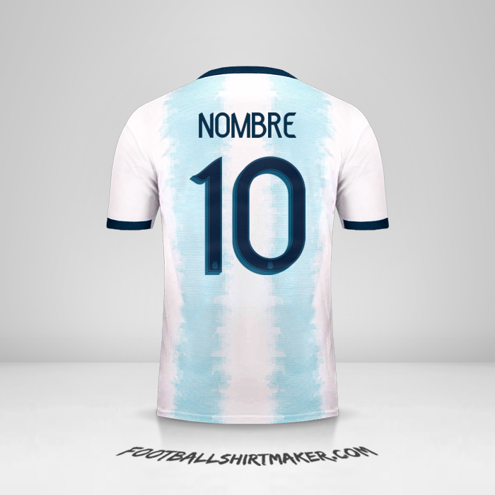 Jersey Argentina 2019/20 -  nombre - 10