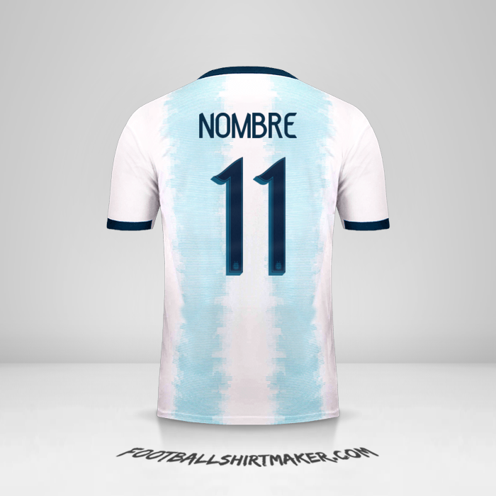Jersey Argentina 2019/20 -  nombre - 11