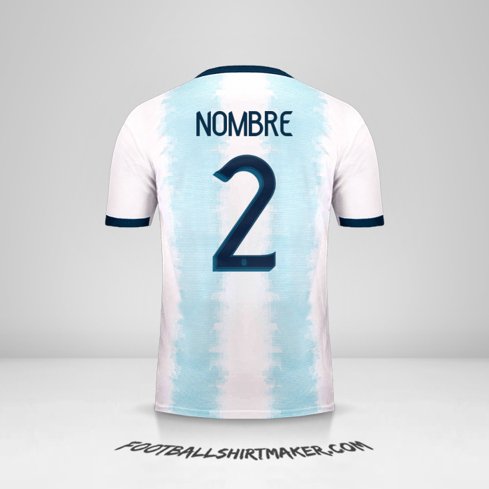 Jersey Argentina 2019/20 -  nombre - 2