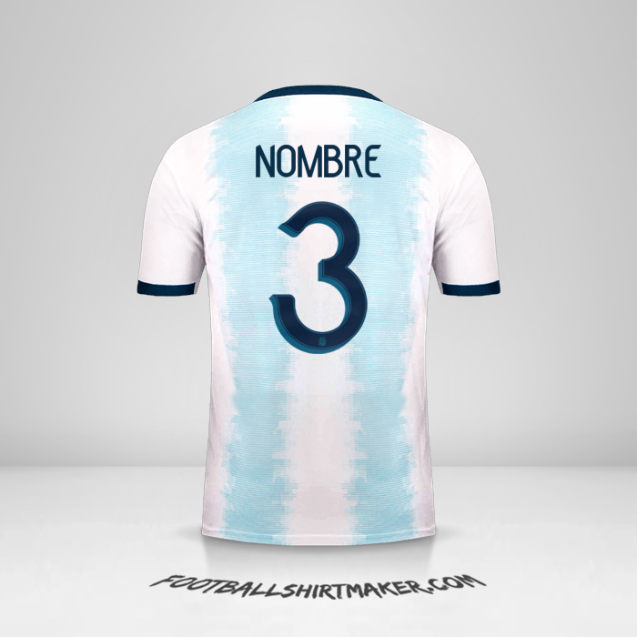 Jersey Argentina 2019/20 -  nombre - 3