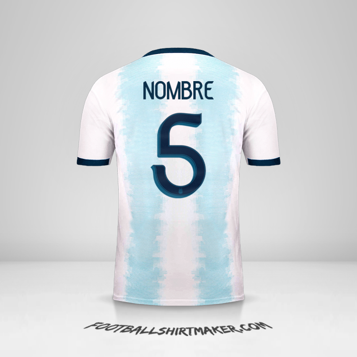 Jersey Argentina 2019/20 -  nombre - 5