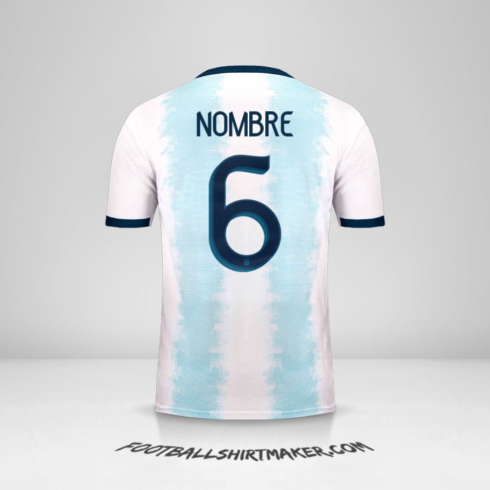 Jersey Argentina 2019/20 -  nombre - 6