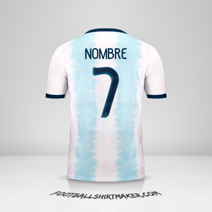 Camiseta Argentina 2019/20 -  nombre - 7
