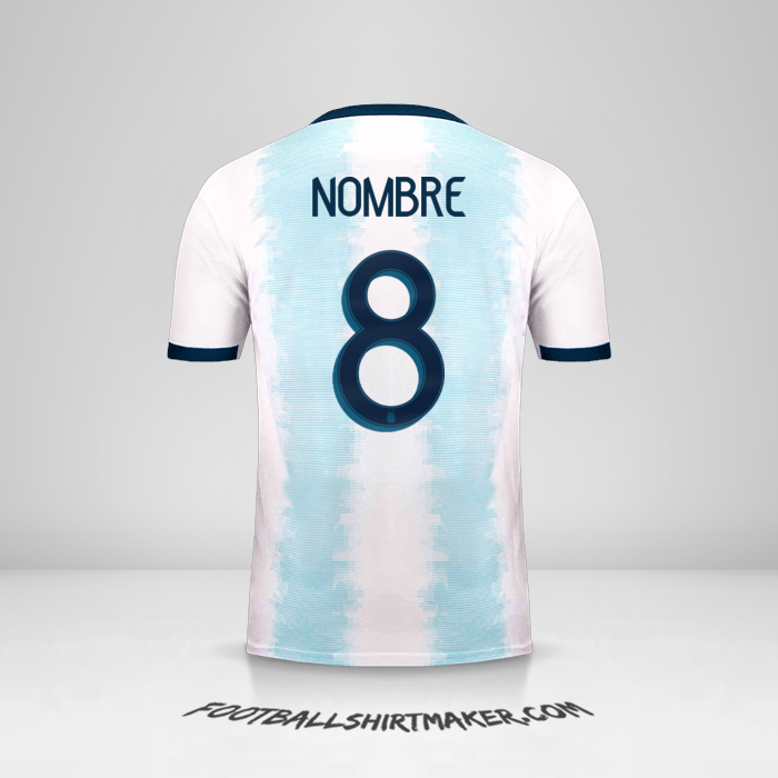 Jersey Argentina 2019/20 -  nombre - 8