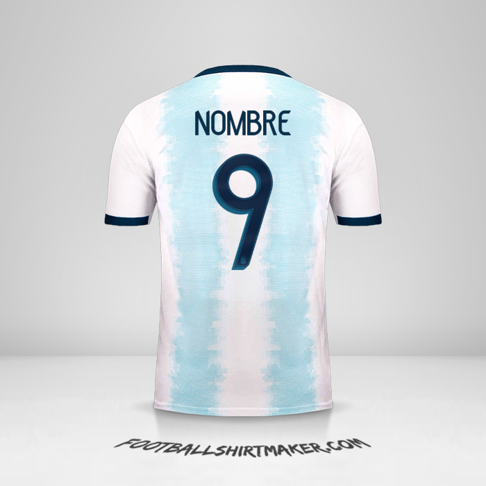 Jersey Argentina 2019/20 -  nombre - 9
