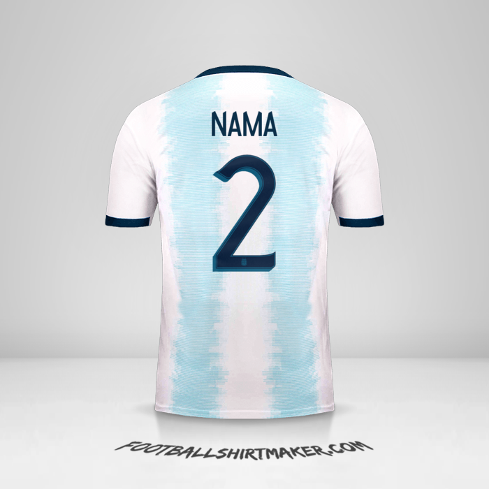 Jersey Argentina 2019/20 -  nama - 2