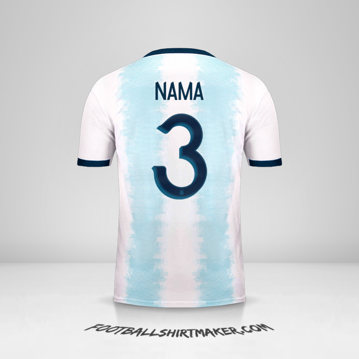 Jersey Argentina 2019/20 -  nama - 3