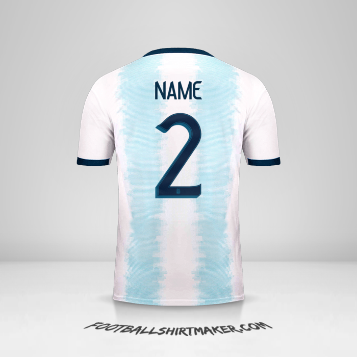 Shirt Argentina 2019/20 -  name - 2