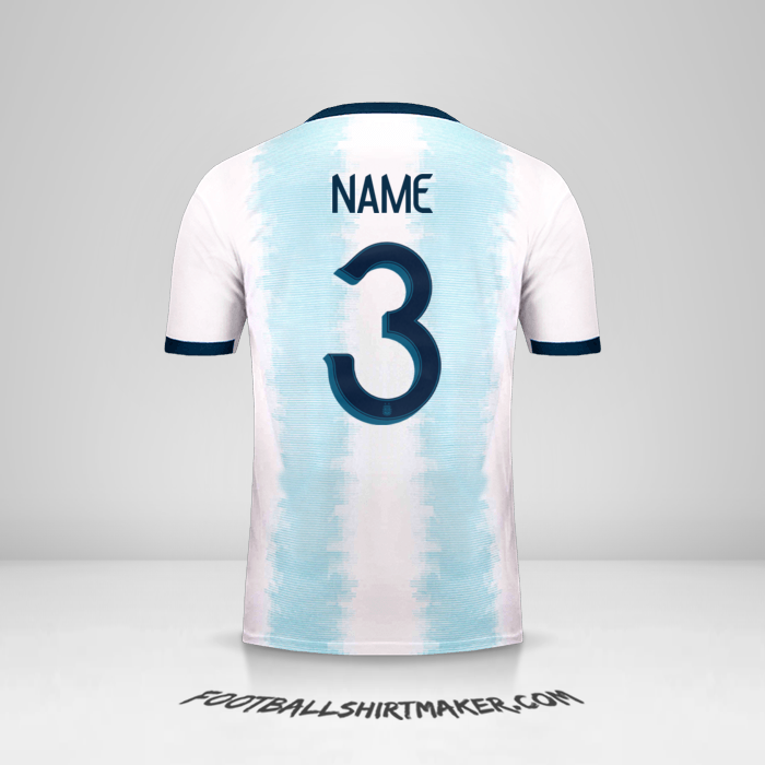 Jersey Argentina 2019/20 -  name - 3