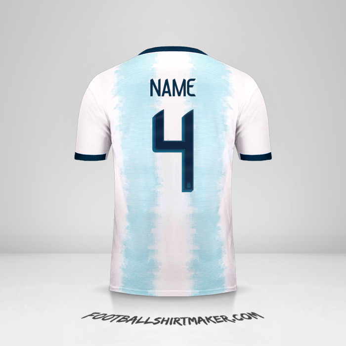 Jersey Argentina 2019/20 -  name - 4