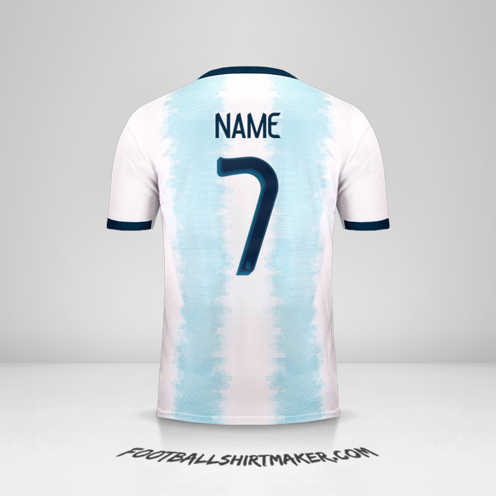 Shirt Argentina 2019/20 -  name - 7