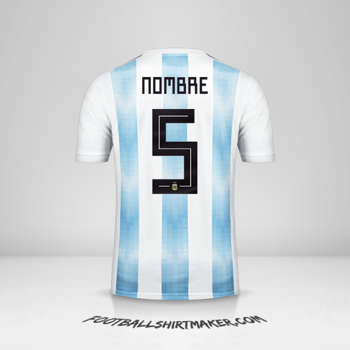 Jersey Argentina 2018 -  nombre - 5