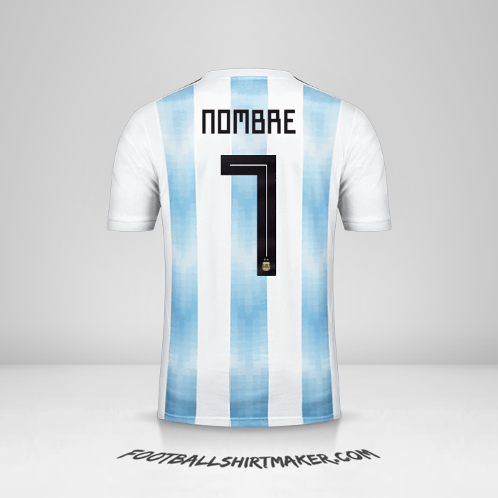 Camiseta Argentina 2018 -  nombre - 7