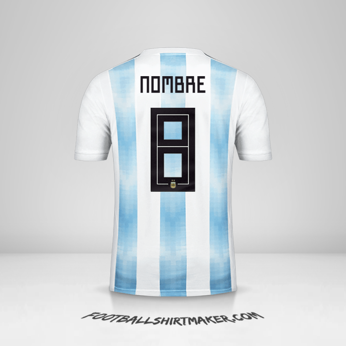 Jersey Argentina 2018 -  nombre - 8