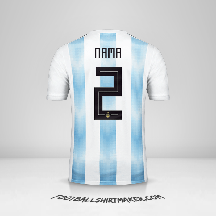 Jersey Argentina 2018 -  nama - 2