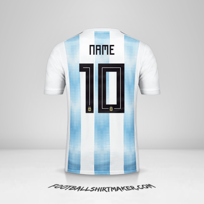 Trikot Argentinien 2018 -  name - 10