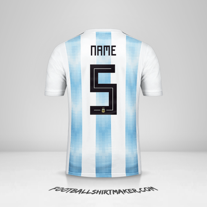 Jersey Argentina 2018 -  name - 5