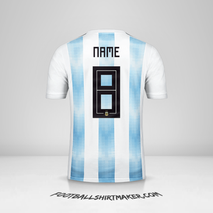 Shirt Argentina 2018 -  name - 8
