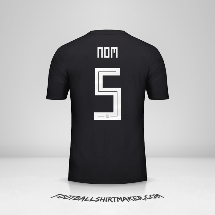 Maillot Argentine 2018 Extérieur -  nom - 5