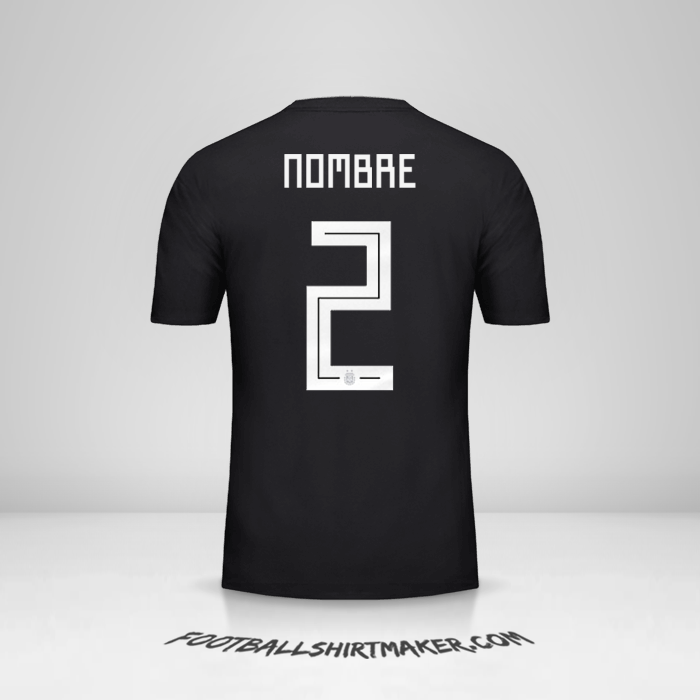 Jersey Argentina 2018 Visita -  nombre - 2